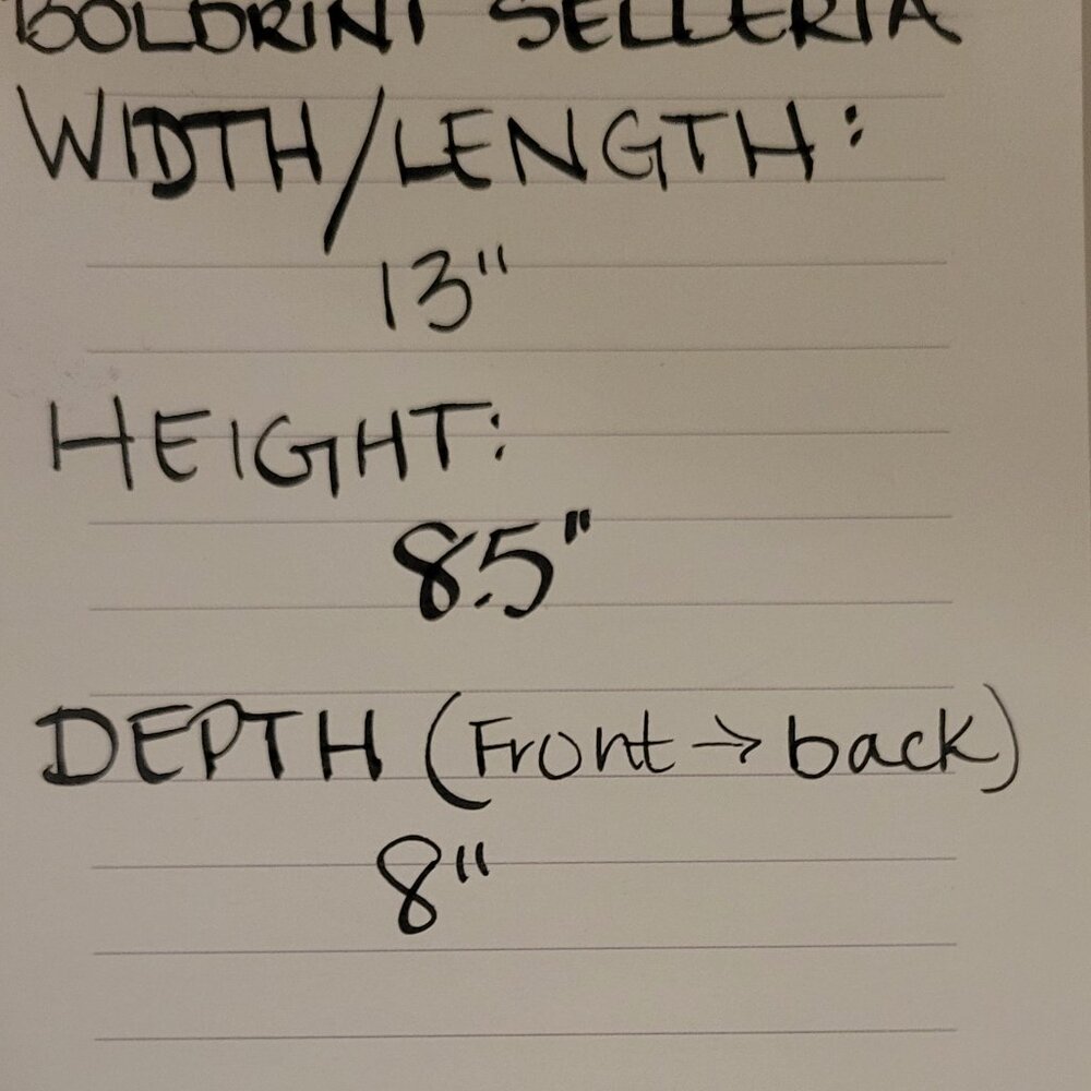 NEW BOLDRINI SELLERIA - Made in Italy 🇮🇹 genuine vacchetta leather handbag - Picture 15 of 15